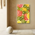 thumbnail image 2 of PixonSign Canvas Print Wall Art Variety of Kiwi and Citrus Fruit Family Photography Modern Art Decorative Elements Closeup Colorful Multicolor Ultra for Living Room, Bedroom, Office - 32"x48", 2 of 4