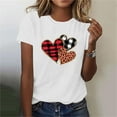 thumbnail image 4 of Valentines Shirts for Women Cute Love Heart Graphic Tees Short Sleeve Teacher Gift Tops, 4 of 8