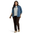 thumbnail image 2 of Lee Women's Plus Wrinkle Free Relaxed Fit Straight Leg Pant, Sizes 14-30, 2 of 7