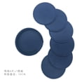 thumbnail image 3 of 6PCS Circular Pure Color Leather Coasters Waterproof Heat Resistant Placemat Tea Coffee Cup Home Bar Counter Home Decor, 3 of 3