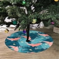 thumbnail image 2 of FMSHPON Sea Life PatternBlue Xmas Christmas Tree Skirt Stand Mat for Holiday Party Decoration Indoor Outdoor 48 inches, 2 of 3