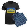 thumbnail image 5 of CafePress - Stand With Ukraine Pajamas - Women's Short Sleeve Print T-Shirt and Pants Dark Cotton Pajama Set, 5 of 7