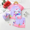 thumbnail image 2 of MEZZALL Baby Girls' 2PCS Swimsuit With Cartoon Bunny Print Soft Stretch Swimwear Sets For Toddler Beach & Pool 6-7 Years Lovely Kids Wear, 2 of 9