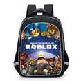 thumbnail image 3 of Roblox-mochila escolar con cremallera para hombre y mujer, bolso de moda para estudiantes de primaria y secundaria, 3 of 3