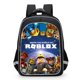 thumbnail image 2 of Roblox-mochila escolar con cremallera para hombre y mujer, bolso de moda para estudiantes de primaria y secundaria, 2 of 3