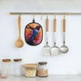 thumbnail image 5 of Pofeuu Vibrant Hummingbird Watercolor Art Print Silicone Pot Mat Mitten With Hanging Loop Heat Resistant Oven Mitts Non-Slip Bbq Baking Smoking Potholders, 5 of 7