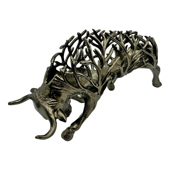 Bergamo Art Decorative Handmade Aluminum Modern Abstract Bull Sculpture Bronze