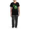 thumbnail image 4 of CafePress - HERE FOR THE BEER! Women's Dark Pajamas - Women's Short Sleeve Print T-Shirt and Pants Dark Cotton Pajama Set, 4 of 7