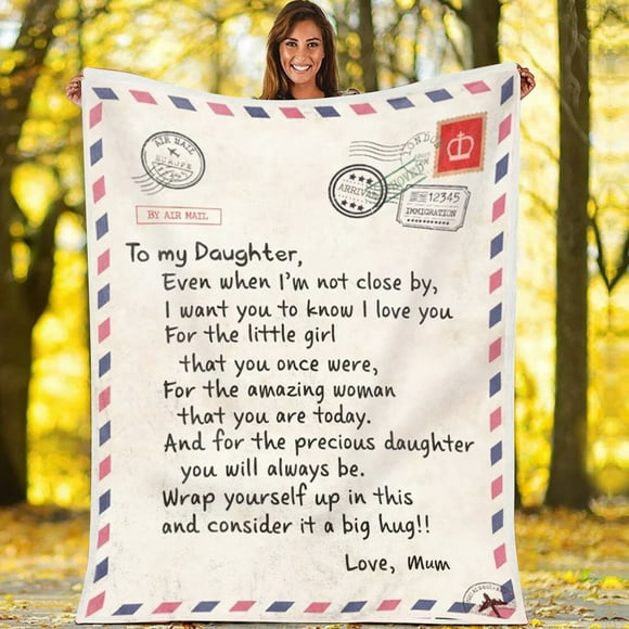 Throw Blanket Gifts,To Daughter Gifts, to My Daughter Blanket, Gifts for Mommy Momma Grandma Nana, Gift for Mom, Gift Christmas Graduation Birthday Blanket 59"x787"