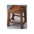 thumbnail image 2 of Loft Brown Solid Wood Stool, 2 of 2