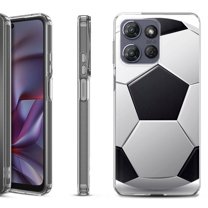 Shockproof Protective Phone Case for Motorola Moto G Play 2026, by OneToughShield - Soccer