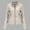 Beige, variant on Women's Faux Leather Jackets Plus Size Jacket Motorcycle Outerwear Stand Collar Casual Coat For Everyday Wear