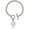 thumbnail image 2 of Stainless Steel Mini Heart Chain Bracelet-Psalm 28:7 by Shields of Strength, 2 of 3