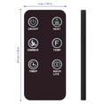 thumbnail image 2 of Allimity WF36BCFW Replaced Remote Control Compatible with Greystone RV Electric Fireplace Heater F2655T WF36BCFW 324-000081 324-000146, 2 of 5