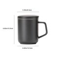 thumbnail image 3 of TIMIFIS Stainless Steel Floor Drain Ceramic Mug with Lid and Filter Ceramic Mug Business Mug Office Mug Ceramic Mug Kitchen Gadgets, 3 of 8