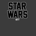 thumbnail image 2 of Men's Star Wars Bold Logo 1977  Pull Over Hoodie Charcoal Heather Small, 2 of 4