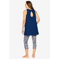 thumbnail image 2 of Dreams & Co. Plus Size Scoopneck Tank & Capri Legging PJ Set, 2 of 4