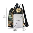 thumbnail image 3 of FORMRS Women's Travel Backpack Purse Anti-Theft Hidden Pockets Casual Shoulder Bag, Black Dinosaur, 3 of 7