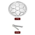thumbnail image 3 of 2pcs Stainless Steel Steamer Rack with Stand, 11.8 Inches Insert Stock Pot Tray Stand Cookware, Silver Tone, 3 of 5