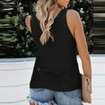 thumbnail image 4 of HAPIMO Women's Summer Tank Tops Solid Color Print Tops Ice Silk Knitting Camisole Sleeveless Shirts for Girls Casual Loose Fit Camis Vest V-Neck Blouse Black L, 4 of 7