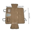 thumbnail image 4 of Unique Bargains 1 Pc Load-bearing Car Seat Cover with Safety Belts Hanging Ropes for Pet Brown, 4 of 6