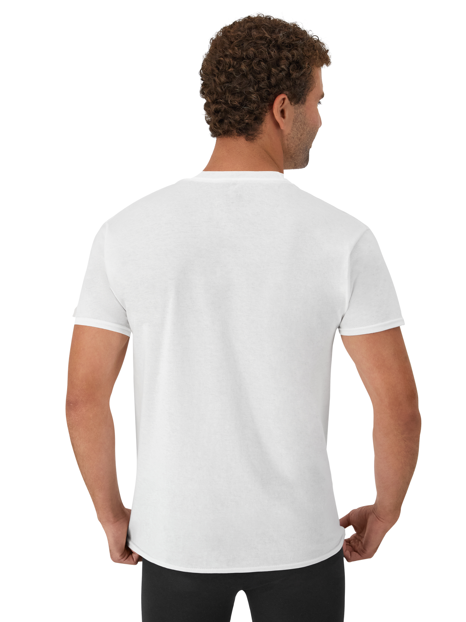 Hanes Men's V-Neck Undershirts 10-Pack White Cotton Tees photo 5
