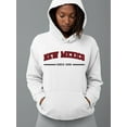 thumbnail image 2 of Retro College New Mexico Hoodie Women -Image by Shutterstock, Female 3X-Large, 2 of 4