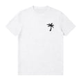 thumbnail image 4 of Men T Shirts Tropical Print Summer Short Sleeve Loose Fit T-Shirts Classic Beach Vacation Relaxed Fit Men Shirts White XXXL, 4 of 4