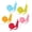 B, variant on 6 Pack Cute Umbrella Silicone Glass Charms, Drink Cup Markers Glass Identifiers for Party Bar Table Decor