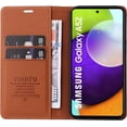 thumbnail image 2 of Case for Samsung Galaxy A52 5G/4G PU Leather Wallet Case Cover,Samsung Galaxy A52 5G Flip Folio Case with Card Holders,Magnetic Phone Case Compatible with Samsung Galaxy A52 4G,Yellow Brown, 2 of 13