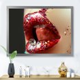 thumbnail image 3 of Designart 'Artistic Girl Lips Make-Up' Modern Framed Art Print, 3 of 4
