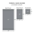 thumbnail image 2 of Hotel Style 100% Organic Cotton Luxury 6-Piece Towel Set, Charcoal Sky, 2 of 11