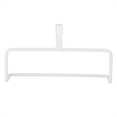 thumbnail image 5 of White Multi-Purpose No-Nail Door Back Towel Rack - Hangs Washcloths, Cabinets Rack Not Required, 5 of 7