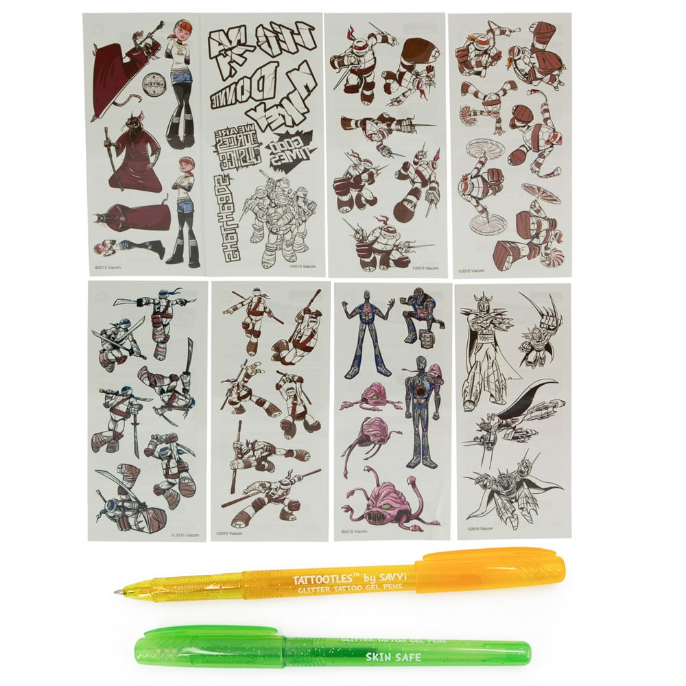 Savvi Tattoodles Glitter Tattoo Gel Pens With DIY Temporary Tattoos Art Crafts For Boys Girls