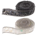 thumbnail image 4 of 2 Pedazos 1M Hoja Engomada De Rhinestone Cinta De 20mm Tela Decorativa De Artesanía, 4 of 9