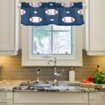 thumbnail image 2 of Coolnut Baseball Pattern Windows Valance Curtains, 54x18in Double Layer Short Blackout Window Topper Treatment for Bathroom,Kitchen,Living Room,Cafe Decor,1 Panel, 2 of 6