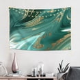thumbnail image 2 of Easygdp Green And Gold Marble Tapestry Wall Hanging, Wall Tapestries for Bedroom Aesthetic Living Room Office Decor 60x40in, 2 of 8