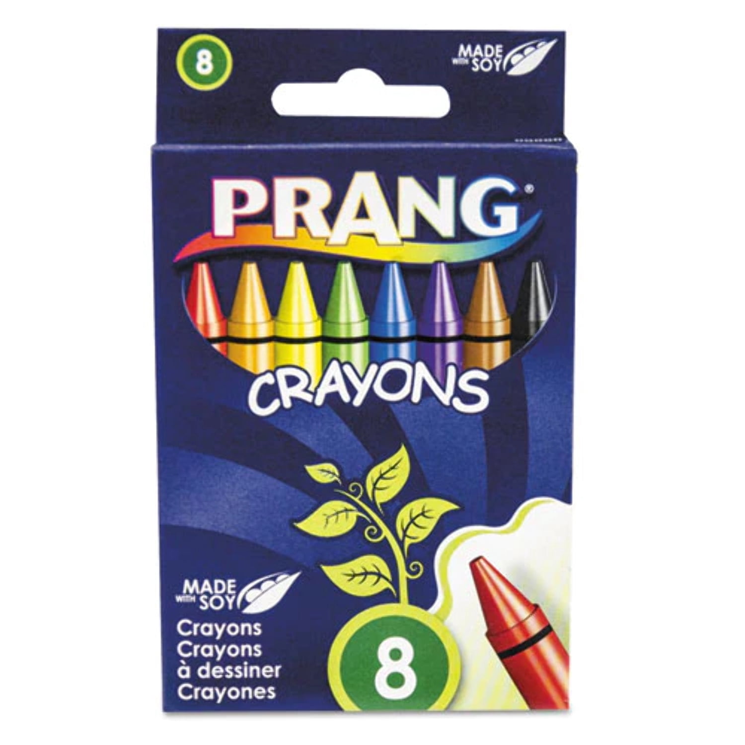 Prang Crayons Made w/ Soy, 4 Assorted Colors/Pack, 288 Packs/Carton