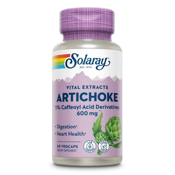 Solaray Vital Extracts, Artichoke, 60 Vegcaps (300 mg per Capsule)