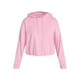 thumbnail image 5 of Time and Tru Women's Bubble Hem Pullover Hoodie, Size XS-XXXL, 5 of 5