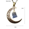 thumbnail image 7 of Happy date Best Friend Moon Pendant Necklaces, Love Across Light Years Filigree Crescent Moon Nebulae Cabochon Friendship Gifts BFF Necklace, 7 of 7