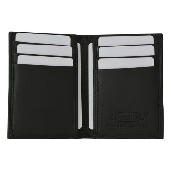 Credit Card ID Holder Genuine Leather Mens Money Clip Wallet 89 (C)