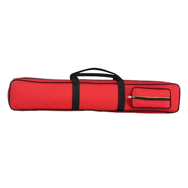 Estuche para tacos de billar, ligero y con correas ajustables para el hombro. Rojo