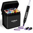 thumbnail image 1 of Juego de rotuladores de alcohol AnyMark de 48 colores con doble punta, 1 of 6