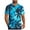 Blue, variant on T-shirts for Men Plus Size under $5 Short Sleeve Lapel Printed Pocket Button Hawaiian Shirt Casual Blouse Blue XXXL