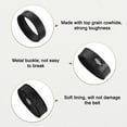 thumbnail image 2 of 4-Pack Leather Loop Keeper Accessories, 1.5 Inch/ 3.8 cm Belt Loop Keepers Use for Holding Extra Length Straps in Place Pants, Elastic Belts Buckle [Black], 2 of 7