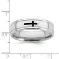 thumbnail image 5 of 925 Sterling Silver 6mm Enamel Fancy Band Ring Size 13.5, 5 of 7