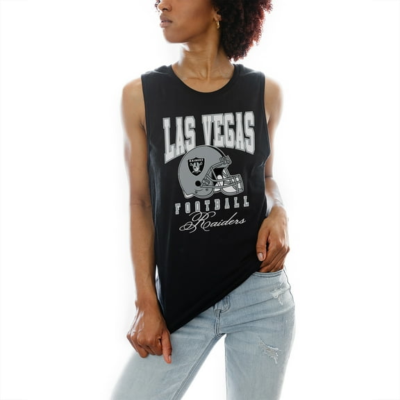 Women's Gameday Couture Black Las Vegas Raiders Preseason Opener Racerback Tank Top
