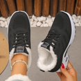 thumbnail image 7 of Uobin Women Winter Lace-Up Sneakers Warm Lined Thick Sole Casual Sports Shoes Fall Daily Wear, 7 of 7