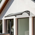 thumbnail image 6 of Dwellnix Heavy-duty Door Canopy with Gutters, UV and Rain Protection, Large Aluminum Alloy Awning for Front Entryway, Porch, and Patio, Easy Installation, 6 of 11